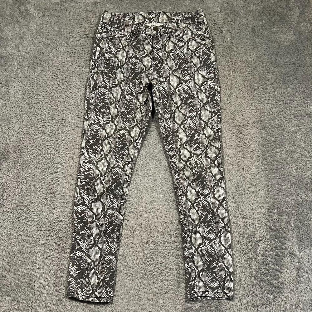 Seven 7‎ Snakeskin Pants Tummyless High Rise Skinny Women's 10 31x28